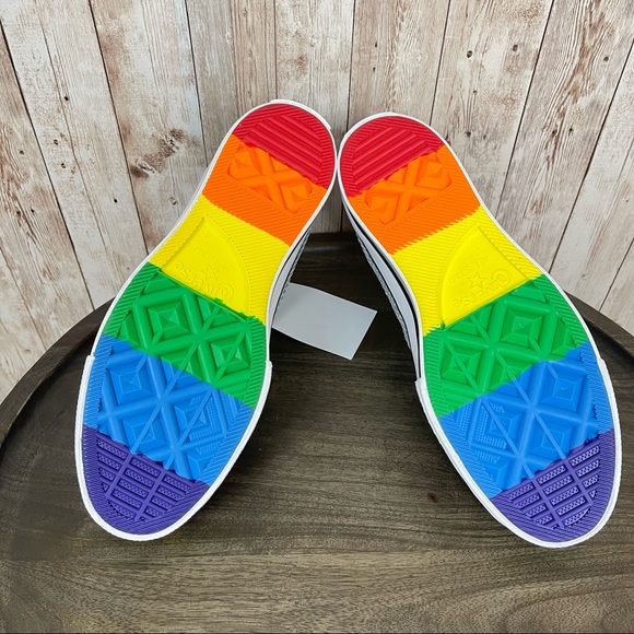Converse Chuck 70 Pride Rainbow Sequin High Top Sneakers - Picture 8 of 10